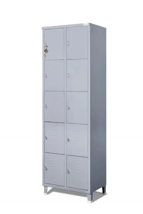 ארון לוקר 10 תאים אפור