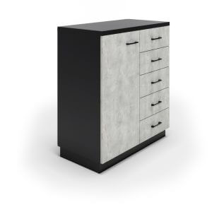 ארון מנהל 80X40X90H מגירות ודלת