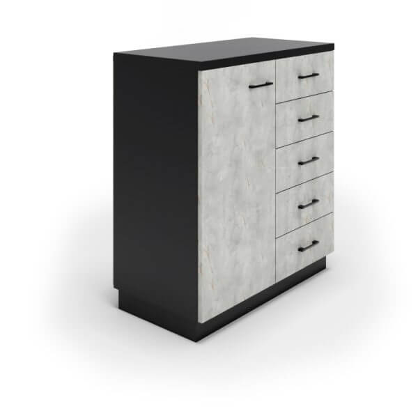 ארון מנהל 80X40X90H מגירות ודלת