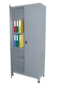 מתכת 2 דלתות אפור